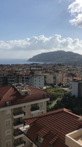 Меблированная квартира планировки 2+1, 120м2 с видом на море и крепости Алании, район Джикджилли - Ракурс 7