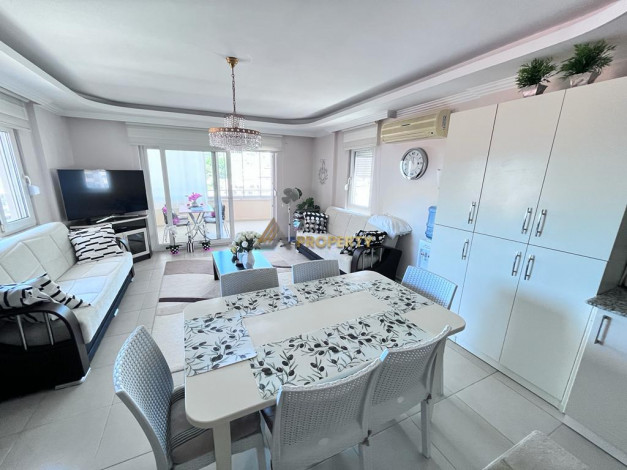 Меблированная квартира планировки 2+1, 120м2 с видом на море и крепости Алании, район Джикджилли - Ракурс 8