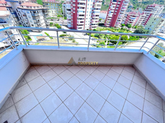 Меблированная квартира планировки 2+1, 120м2 с видом на море и крепости Алании, район Джикджилли - Ракурс 11