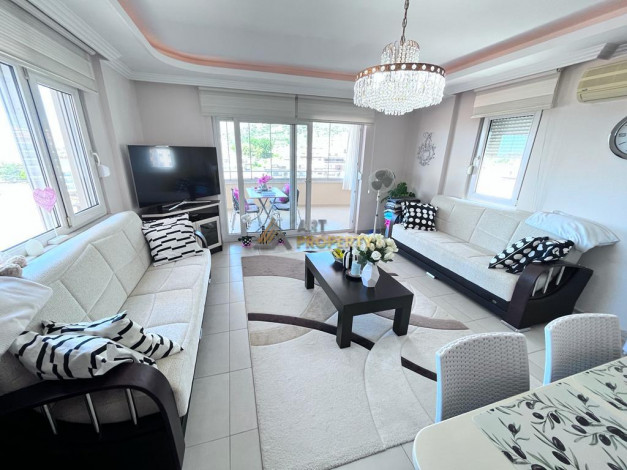 Меблированная квартира планировки 2+1, 120м2 с видом на море и крепости Алании, район Джикджилли - Ракурс 17