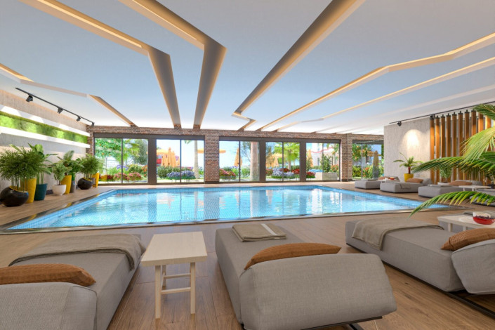 Меблированная квартира планировки 1+1, 60м2 в районе Каргыджак - Ракурс 20