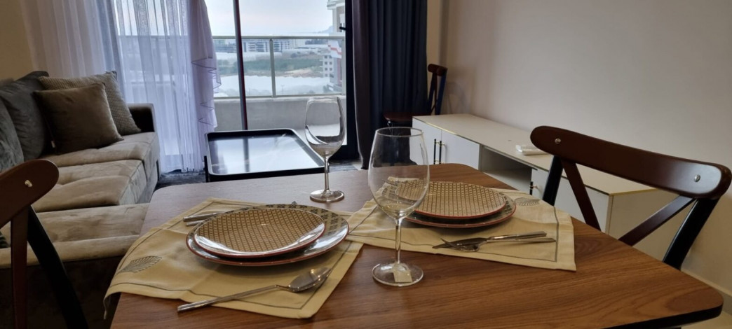 Меблированная квартира планировки 1+1, 60м2 в районе Каргыджак - Ракурс 24