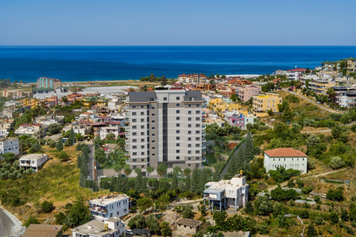 Выгодные инвестиции! Новый проект на этапе котлована в перспективном районе Демирташ, 65-130 м2 - Ракурс 10