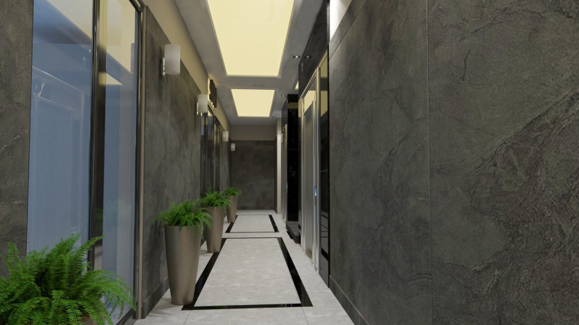 Выгодные инвестиции! Новый проект на этапе котлована в перспективном районе Демирташ, 65-130 м2 - Ракурс 21