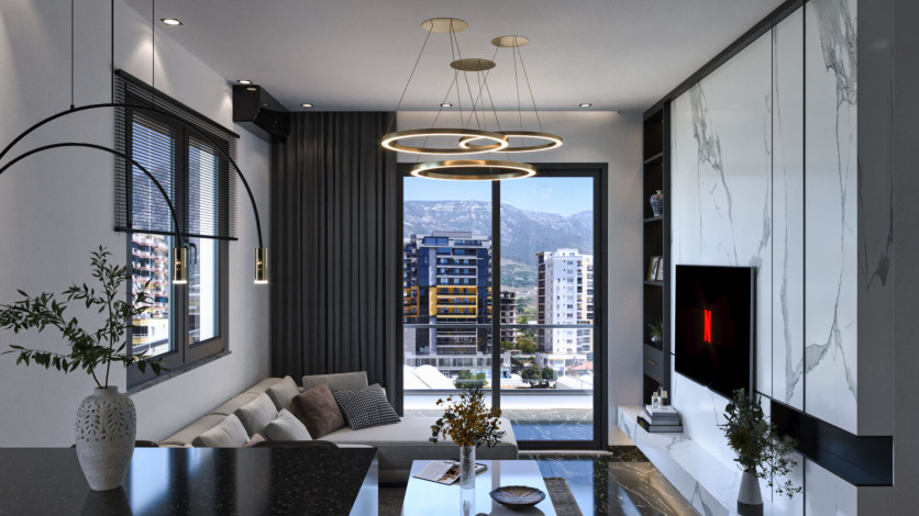 Инвестиционный проект с апартаментами 1+1 и 2+1 в самом сердце района Махмутлар - Ракурс 6