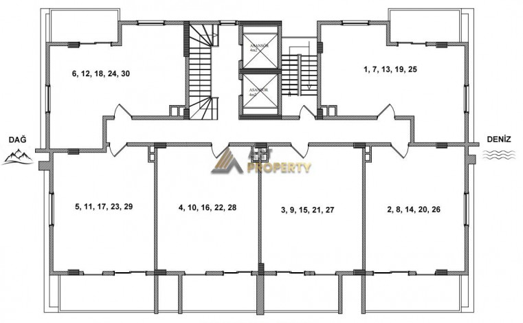 Инвестиционный проект с апартаментами 1+1 и 2+1 в самом сердце района Махмутлар - Ракурс 18
