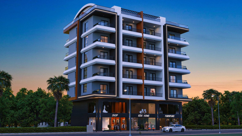 Инвестиционный проект с апартаментами 1+1 и 2+1 в самом сердце района Махмутлар - Ракурс 20