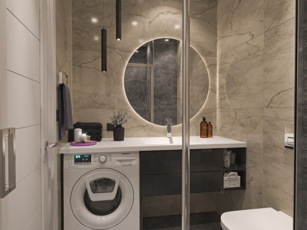 Новый уютный инвестиционный проект с квартирами 1+1 и 2+1 в районе Махмутлар - Ракурс 4