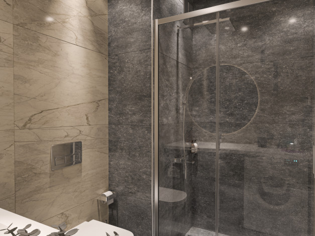 Новый уютный инвестиционный проект с квартирами 1+1 и 2+1 в районе Махмутлар - Ракурс 5