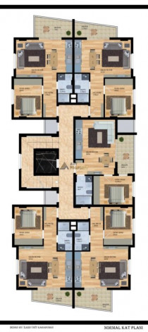 Новый уютный инвестиционный проект с квартирами 1+1 и 2+1 в районе Махмутлар - Ракурс 10