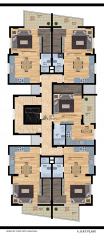 Новый уютный инвестиционный проект с квартирами 1+1 и 2+1 в районе Махмутлар - Ракурс 11