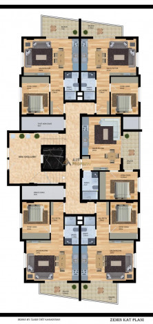 Новый уютный инвестиционный проект с квартирами 1+1 и 2+1 в районе Махмутлар - Ракурс 13