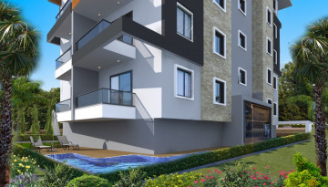 Новый уютный инвестиционный проект с квартирами 1+1 и 2+1 в районе Махмутлар - Ракурс 16