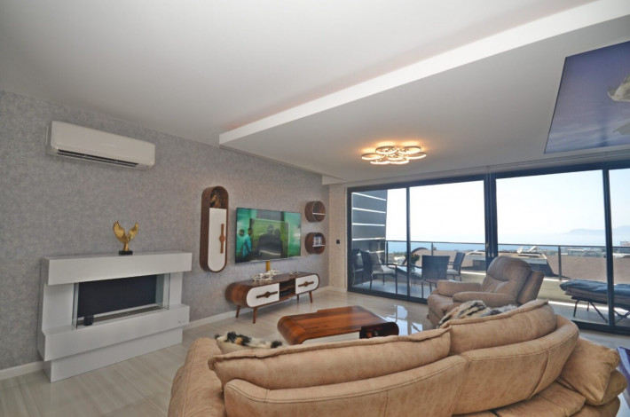 Меблированный дуплекс планировки 2+1, 100м2 с видом на Средиземное море - Ракурс 8