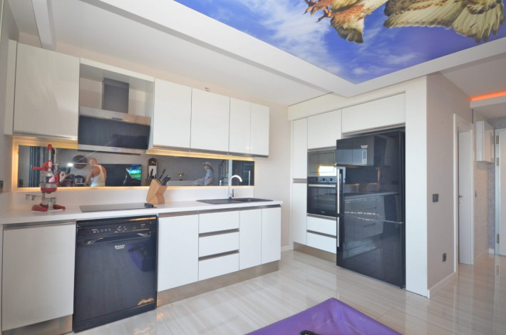 Меблированный дуплекс планировки 2+1, 100м2 с видом на Средиземное море - Ракурс 10