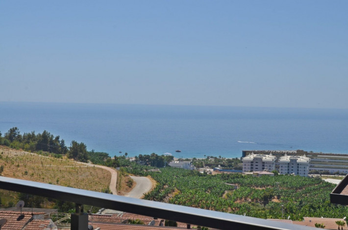 Меблированный дуплекс планировки 2+1, 100м2 с видом на Средиземное море - Ракурс 15