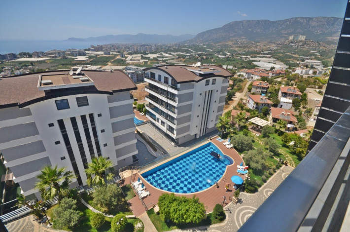 Меблированный дуплекс планировки 2+1, 100м2 с видом на Средиземное море - Ракурс 27