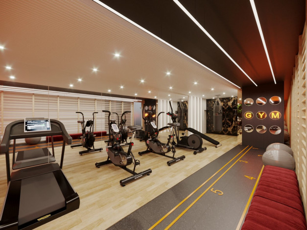 Новый инвестиционный проект в районе Газипаша с апартаментами 1+1, 2+1 и 3+1 - Ракурс 22