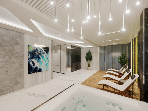 Новый инвестиционный проект в районе Газипаша с апартаментами 1+1, 2+1 и 3+1 - Ракурс 42