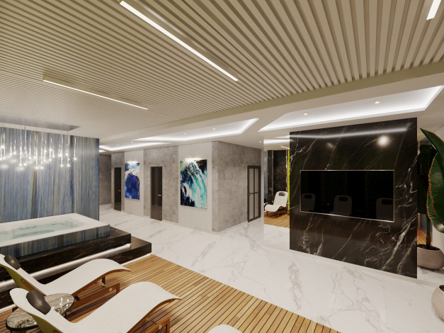 Новый инвестиционный проект в районе Газипаша с апартаментами 1+1, 2+1 и 3+1 - Ракурс 43