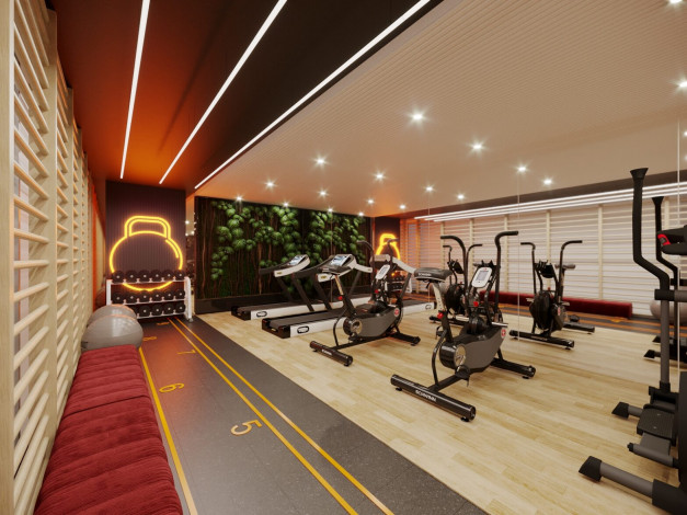 Новый инвестиционный проект в районе Газипаша с апартаментами 1+1, 2+1 и 3+1 - Ракурс 46