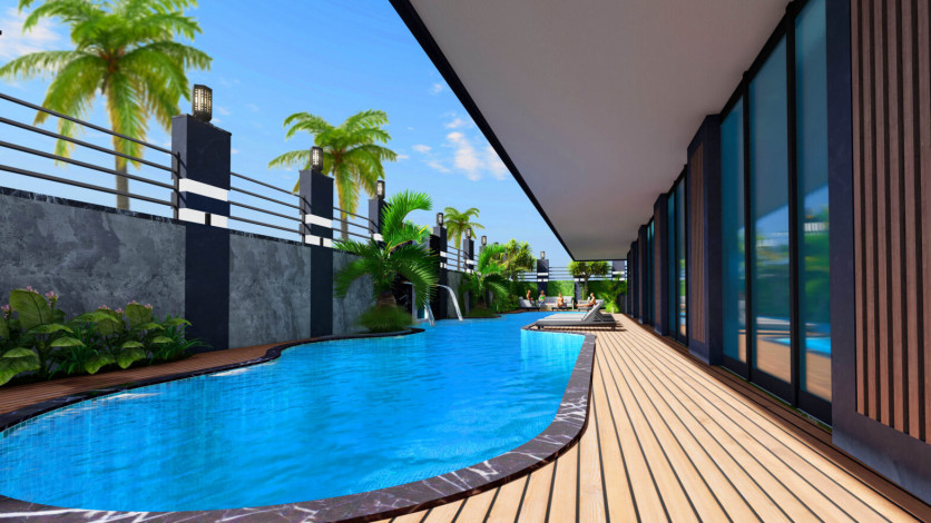 Квартиры планировки 1+1 в новом живом комплексе с инфраструктурой в районе Клеопатры - Ракурс 15