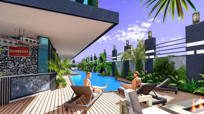 Квартиры планировки 1+1 в новом живом комплексе с инфраструктурой в районе Клеопатры - Ракурс 16