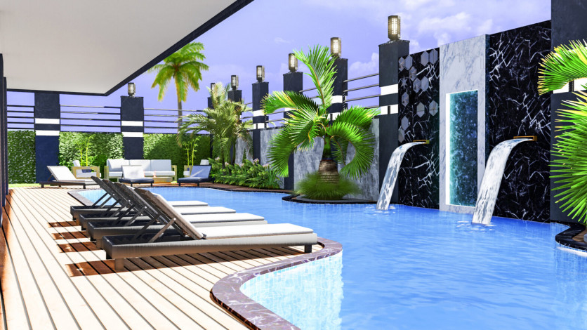 Квартиры планировки 1+1 в новом живом комплексе с инфраструктурой в районе Клеопатры - Ракурс 18