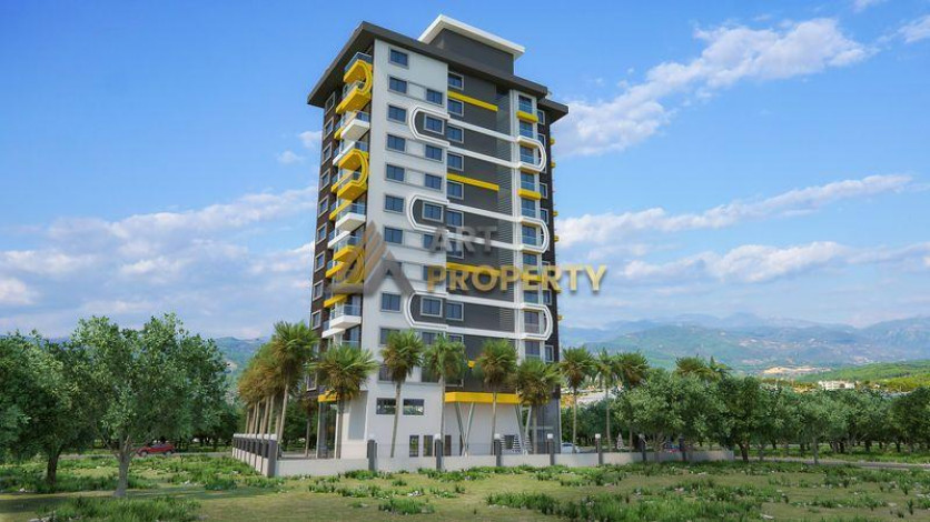 Новый инвестиционный проект на ул. Барбарос в Махмутларе! Беспроцентная рассрочка платежа до окончания строительства! - Ракурс 4