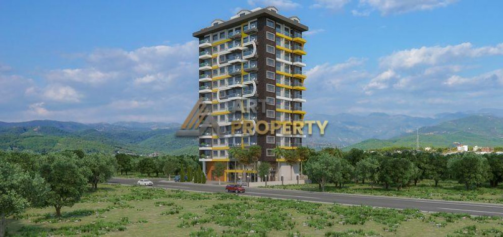 Новый инвестиционный проект на ул. Барбарос в Махмутларе! Беспроцентная рассрочка платежа до окончания строительства! - Ракурс 6