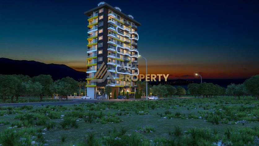 Новый инвестиционный проект на ул. Барбарос в Махмутларе! Беспроцентная рассрочка платежа до окончания строительства! - Ракурс 15