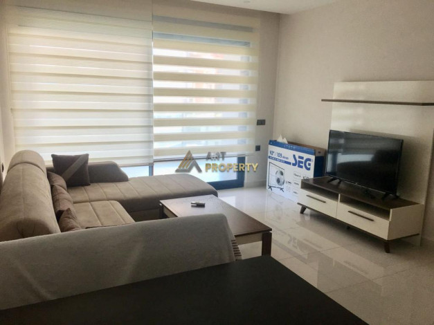 Квартира планировки 1+1, 60м2 с видом на море в комплексе премиум класса, район Каргыджак - Ракурс 3