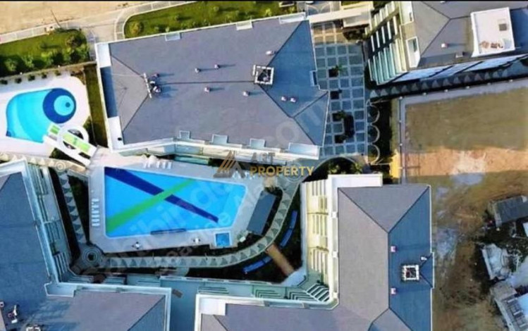 Квартира планировки 1+1, 60м2 с видом на море в комплексе премиум класса, район Каргыджак - Ракурс 8