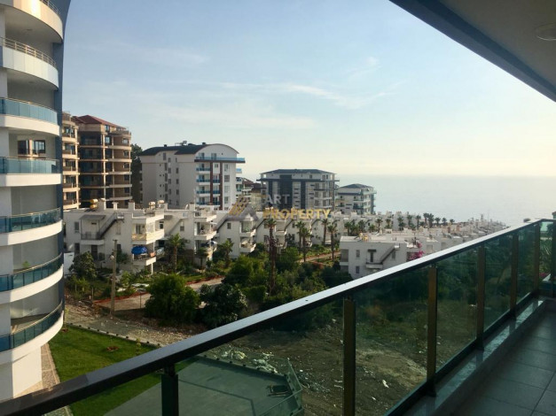 Квартира планировки 1+1, 60м2 с видом на море в комплексе премиум класса, район Каргыджак - Ракурс 9