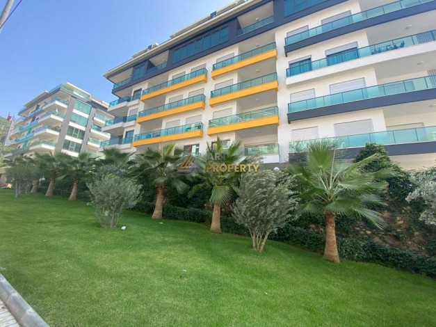 Квартира планировки 1+1, 60м2 с видом на море в комплексе премиум класса, район Каргыджак - Ракурс 10