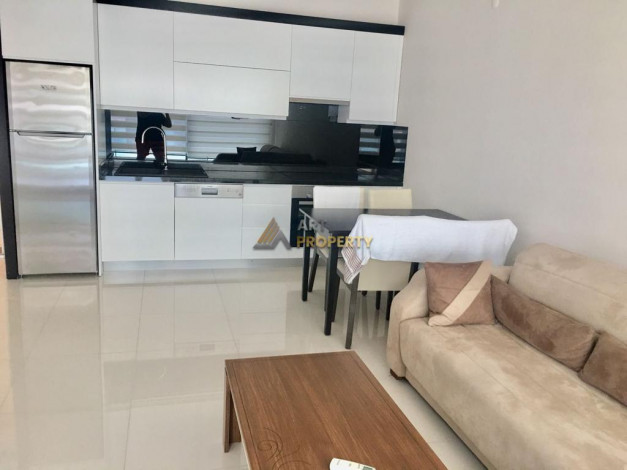 Квартира планировки 1+1, 60м2 с видом на море в комплексе премиум класса, район Каргыджак - Ракурс 20