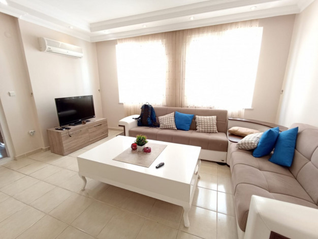 Меблированная квартира планировки 1+1 с большой площадью 75м2 в районе Оба - Ракурс 14