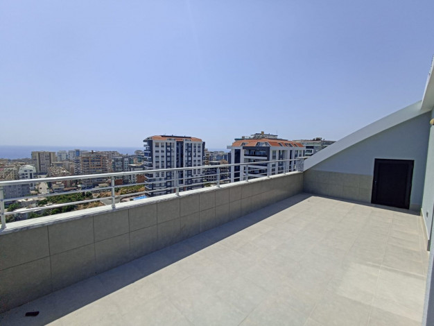 Пентхаус планировки 4+1, 160м2 с видом на море в новом жилом комплексе в районе Махмутлар - Ракурс 30