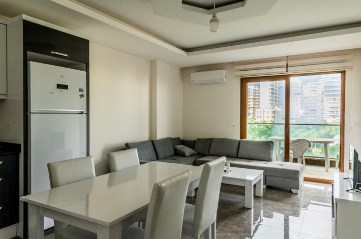 Красивая двухкомнатная квартира с шикарным видом на Торосские горы в Махмутларе, 50 м2 - Ракурс 15