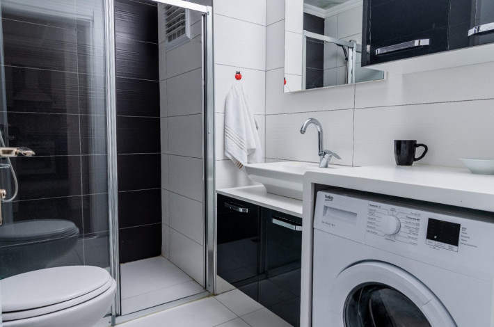 Красивая двухкомнатная квартира с шикарным видом на Торосские горы в Махмутларе, 50 м2 - Ракурс 17