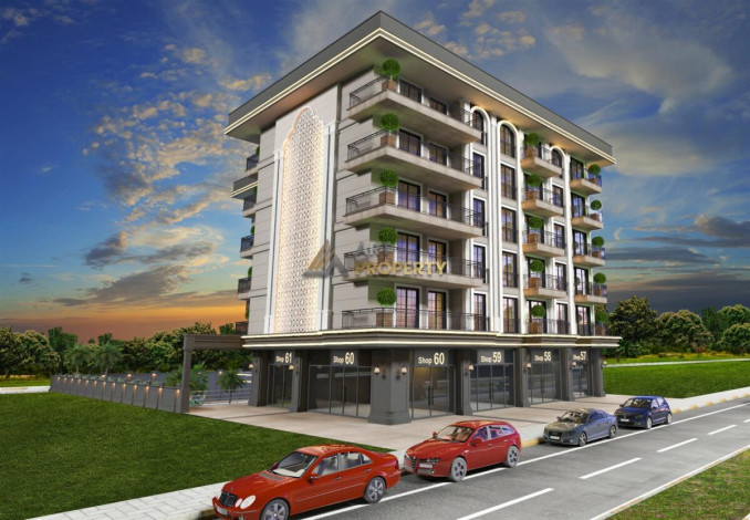 Инвестиционный проект с квартирами планировок 1+1, 2+1 и 3+1 в самом сердце города Аланья - Ракурс 2