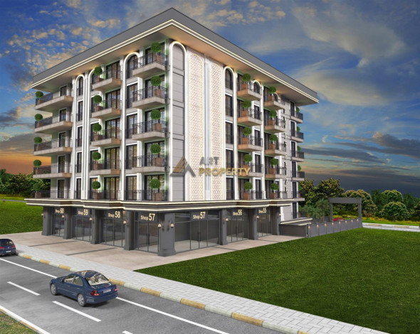 Инвестиционный проект с квартирами планировок 1+1, 2+1 и 3+1 в самом сердце города Аланья - Ракурс 3