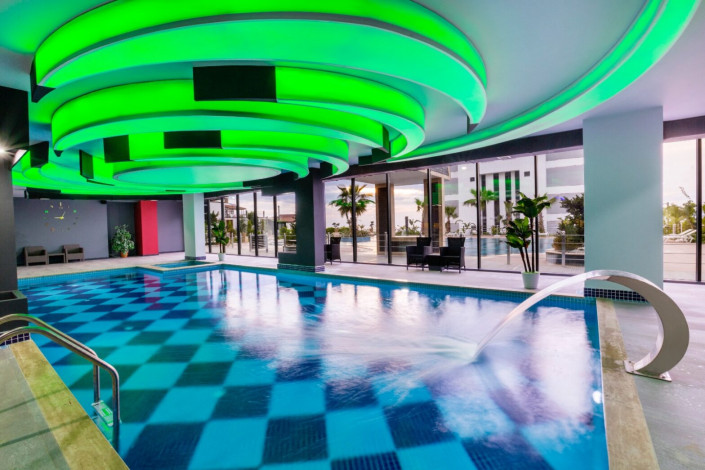 Два меблированных пентхауса 2+1, 3+1 в комплексе премиум класса в районе Каргыджак - Ракурс 8