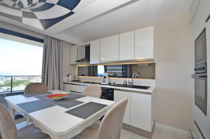 Два меблированных пентхауса 2+1, 3+1 в комплексе премиум класса в районе Каргыджак - Ракурс 13