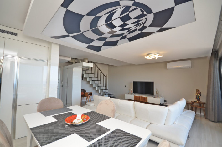 Два меблированных пентхауса 2+1, 3+1 в комплексе премиум класса в районе Каргыджак - Ракурс 20