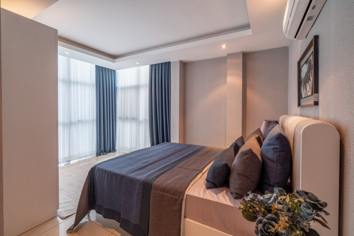 Просторная квартира планировки 3+1, 125м2 в районе Джикджилли, Аланья - Ракурс 38