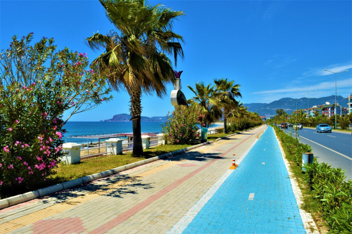 Квартира планировки 2+1, 115м2с видом на море в жилом комплексе в районе Кестель - Ракурс 9