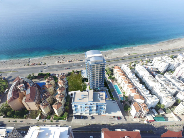 Квартира планировки 1+1, 60м2 с потрясающим видом на Средиземное море, район Махмутлар - Ракурс 8