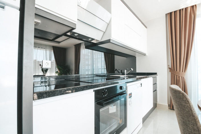 Квартира планировки 1+1, 60м2 с потрясающим видом на Средиземное море, район Махмутлар - Ракурс 48