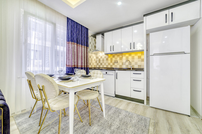 Меблированная квартира планировки 2+1, 90м2 в новом жилом комплексе, район Махмутлар - Ракурс 8